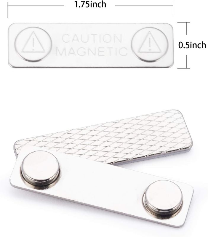 25PCS Özel Manyetik Ad Etiketleri 2 Yüksek Güçlü Neodymium Mıknatıslı Rozetler