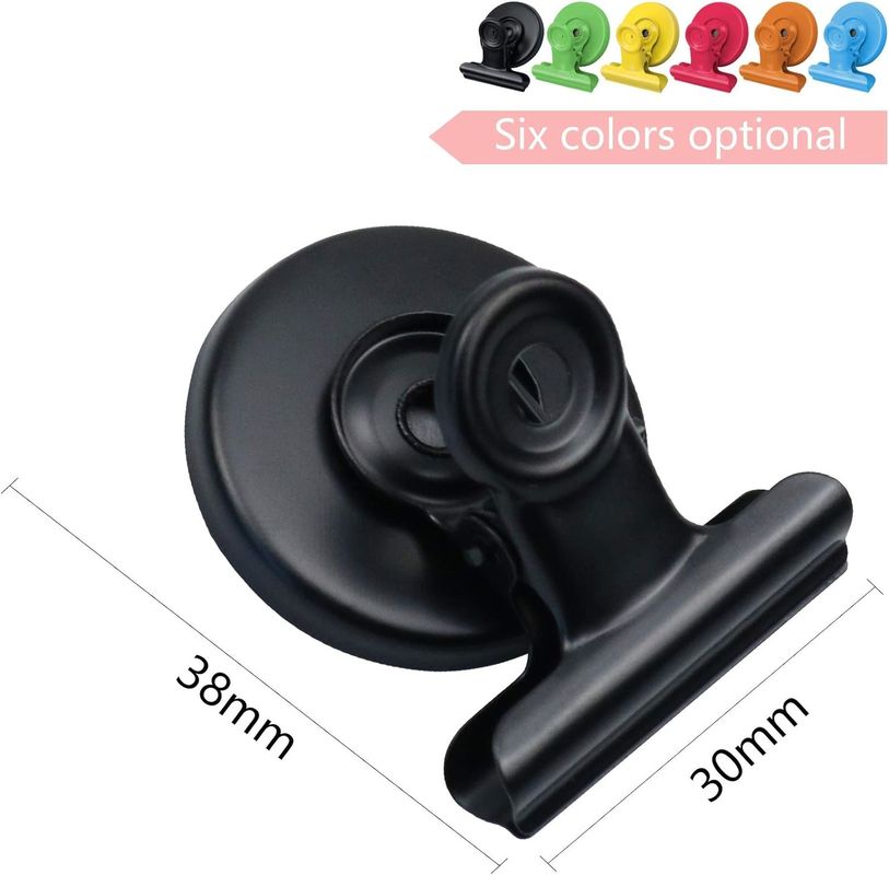 12PCS Ağır Görevli Magnetik Klipler Beyaz Taşlar Listesi Öğretim Üzerine Görüntüleyici Kağıt Bağlayıcılar