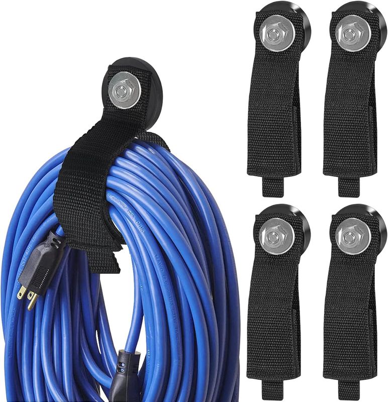 Kablolar için uzantı kablosu tutucu ile ergonomik manyetik asılı kemer