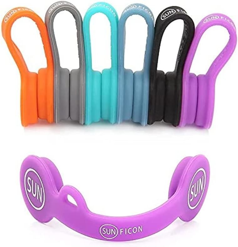 6PCS Manyetik Kablo Organizer Ev Ofisi Okulu için Renkli Kulaklık Kablo Sahibi