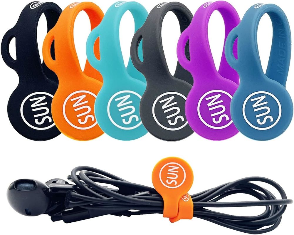 6PCS Manyetik Kablo Organizer Ev Ofisi Okulu için Renkli Kulaklık Kablo Sahibi