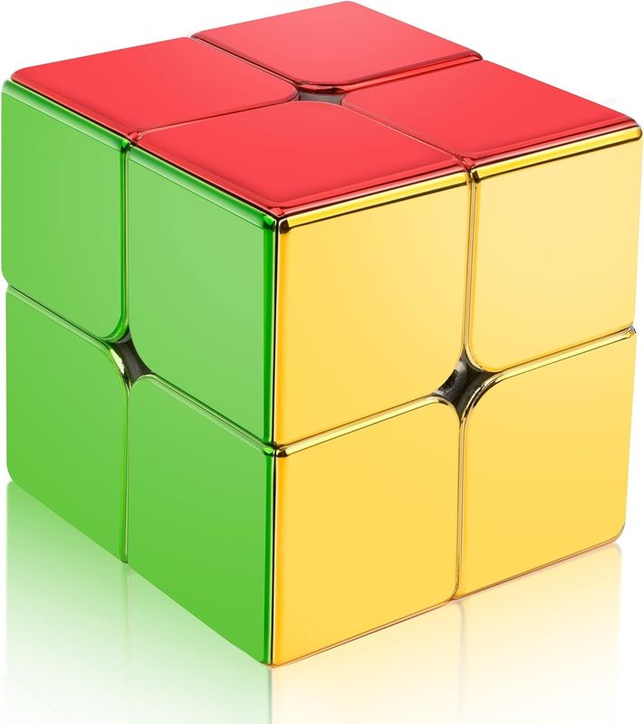 ABS Plastik Mini Manyetik Rubik's Cube Yansıtıcı 2x2 Hız Mıknatıs