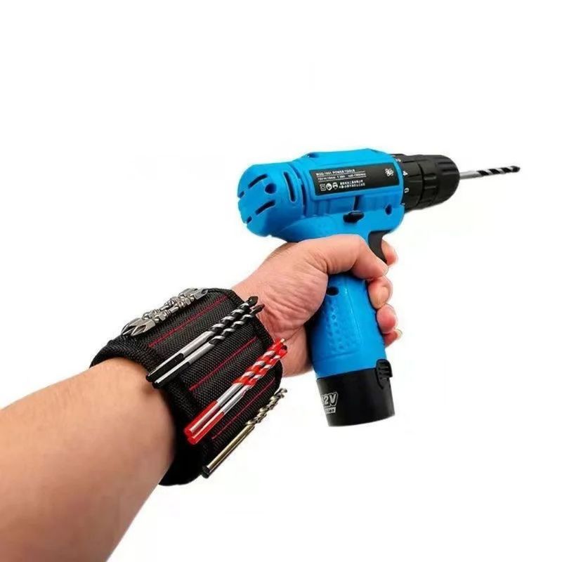 Parmak bandı ile manyetik bileklik Güçlü mıknatıslar tırnakları tutuyor Drill Bit Fındıklar Depolama