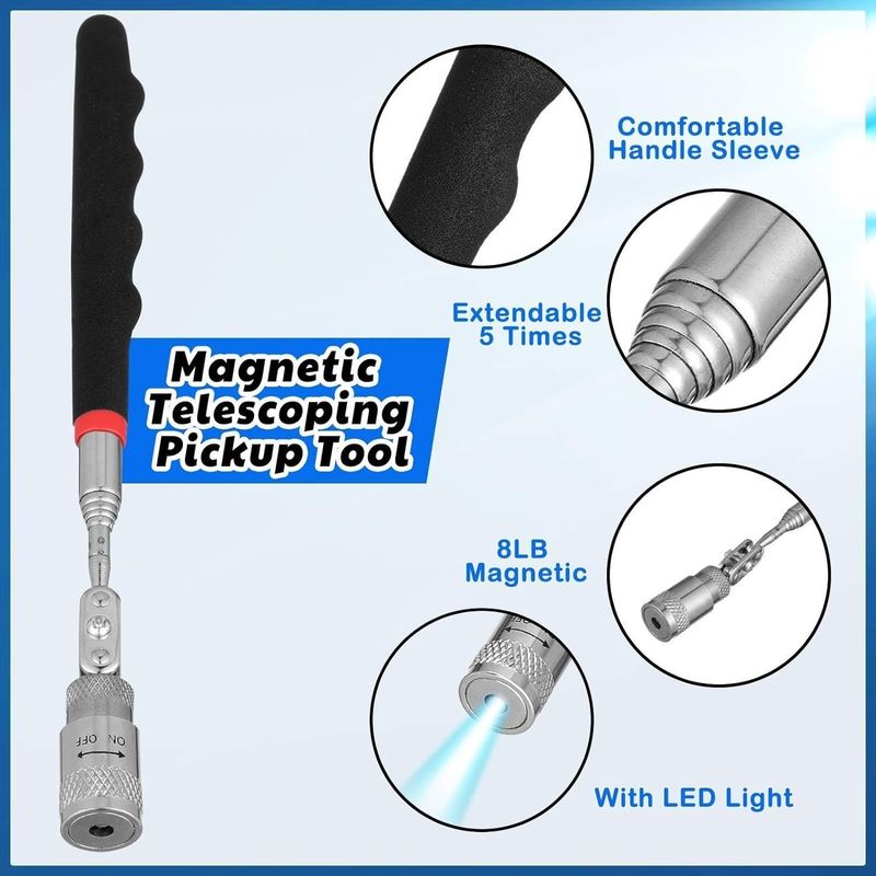 Araç Tamiri için LED Işıklı Esnek Denetim Aracı Manyetik Alıcı Aracı