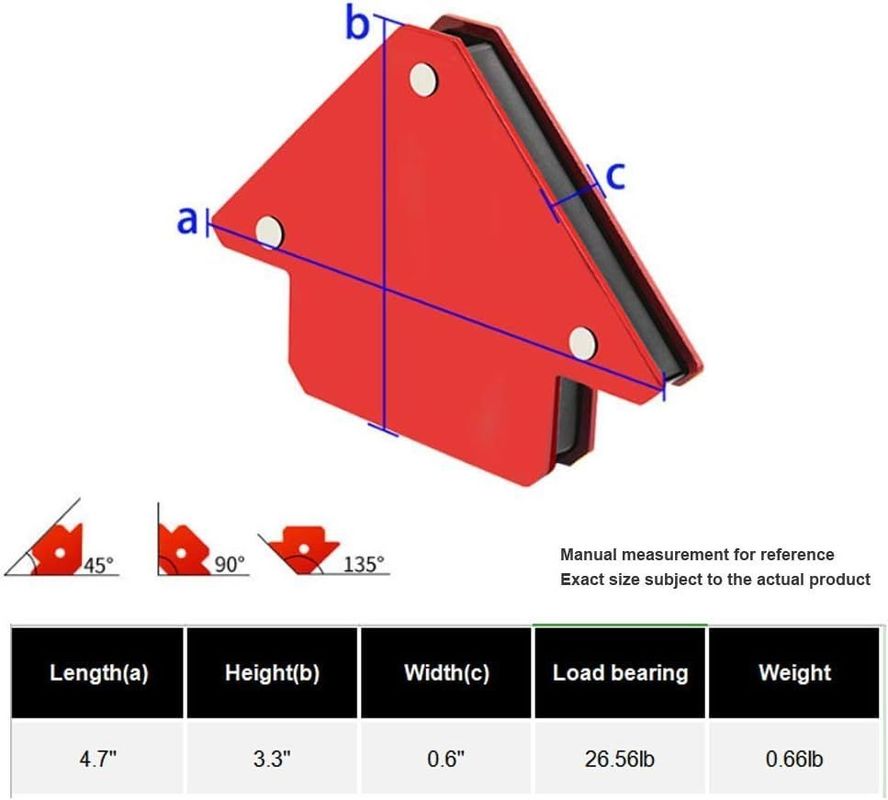 Kaynatma Mıknatıs tutucu Güçlü manyetik metal iş aletleri ve ekipmanları Atölyesi Kaydırıcı