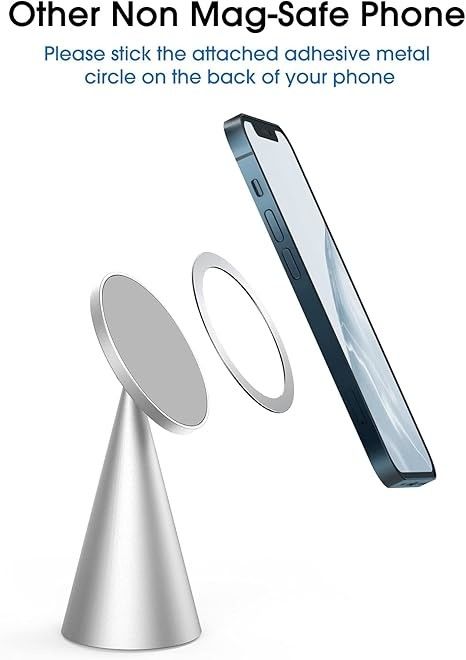 Manyetik Telefon Taşıyıcısı iPhone 13 ve iPhone 12 ile uyumludur, Mini, Pro ve Pro Max, Düzenlenebilir Alüminyum tutucu