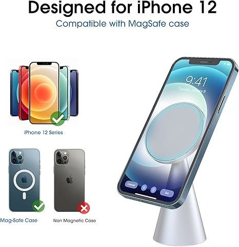 Manyetik Telefon Taşıyıcısı iPhone 13 ve iPhone 12 ile uyumludur, Mini, Pro ve Pro Max, Düzenlenebilir Alüminyum tutucu