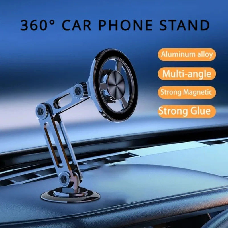360° Döner Magsafe için güçlü manyetik araba telefon tutucusu Katlanabilir Telefon Taşıma Hava havalandırma mıknatısı montaj GPS desteği Telefon için 14 13
