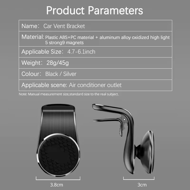 Otomobil manyetik telefon tutucusu durak hava boşluğu mıknatısı otomobil montu GPS akıllı telefon mobil desteği iphone için araba koltuk Xiaomi Samsun