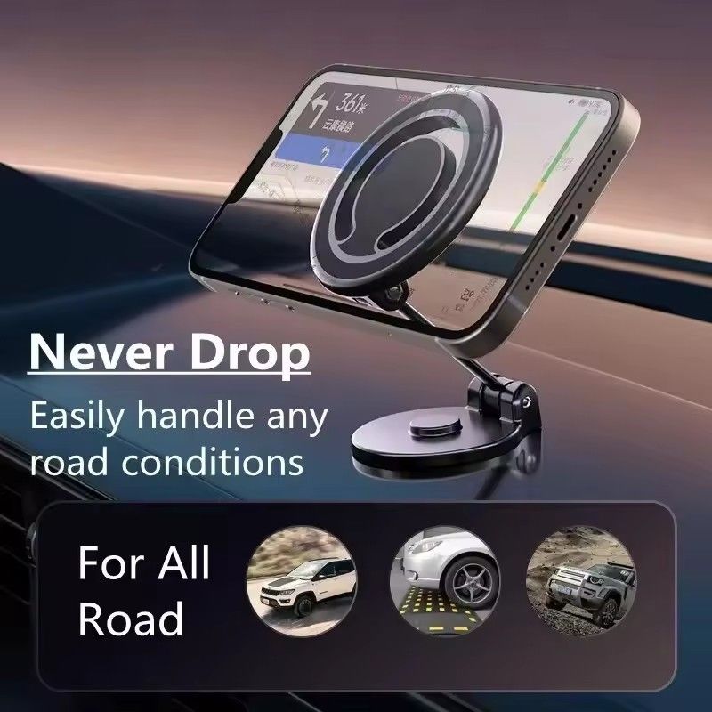 1080 Mıknatıs Araç Telefonu Sahibi Mıknatıs Araç Bracket Mount Cell Akıllı Telefon Destek Araçta iPhone için 15 14 13 12 11 Samsung