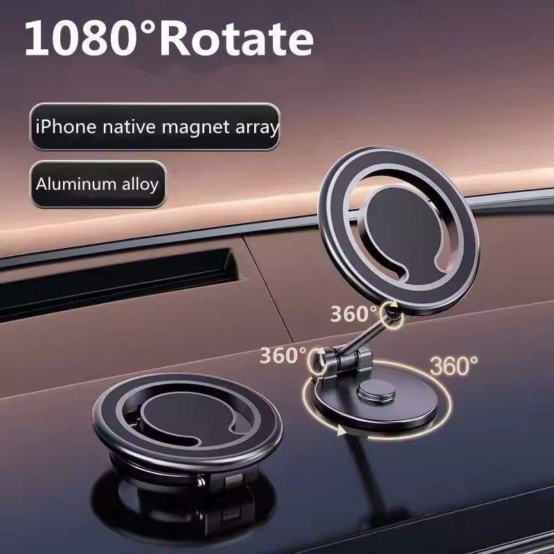 1080 Mıknatıs Araç Telefonu Sahibi Mıknatıs Araç Bracket Mount Cell Akıllı Telefon Destek Araçta iPhone için 15 14 13 12 11 Samsung