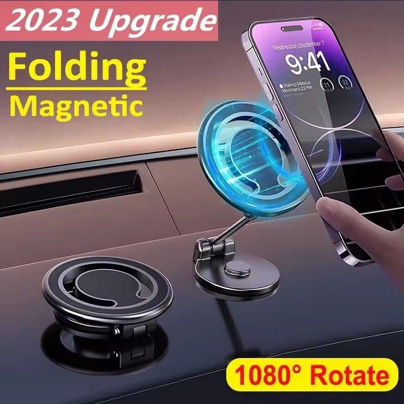 1080 Mıknatıs Araç Telefonu Sahibi Mıknatıs Araç Bracket Mount Cell Akıllı Telefon Destek Araçta iPhone için 15 14 13 12 11 Samsung