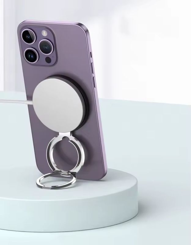 Mıknatıslı Cep Telefonı Yüzük Sahibi iPhone 12 13 14 Serisi MagSafe Çıkarılabilir Cep Telefonı Yaka Kickstand ile uyumludur