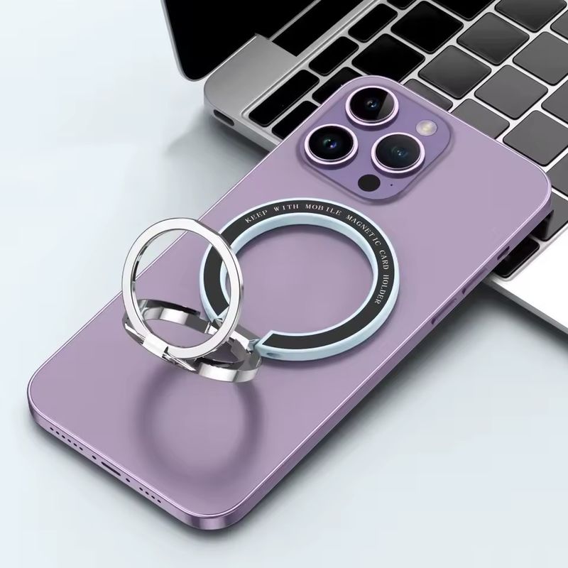 Mıknatıslı Cep Telefonı Yüzük Sahibi iPhone 12 13 14 Serisi MagSafe Çıkarılabilir Cep Telefonı Yaka Kickstand ile uyumludur
