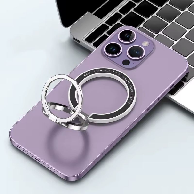 Mıknatıslı Cep Telefonı Yüzük Sahibi iPhone 12 13 14 Serisi MagSafe Çıkarılabilir Cep Telefonı Yaka Kickstand ile uyumludur